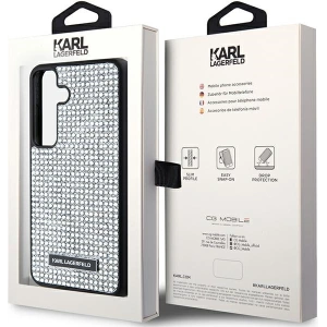 Kup Etui Karl Lagerfeld KLHCS24SHDSPRS Samsung Galaxy S24 hardcase Rhinestone Metal Logo srebrny/silver - KLD1918 - {ean13} - Sklep Home Screen