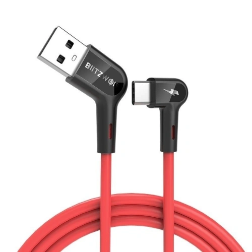Kup BlitzWolf USB-C abgewinkeltes Kabel BW-AC1 3A 0.9m - BLZ176 - {ean13} - Sklep Home Screen