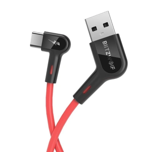 Kup BlitzWolf USB-C abgewinkeltes Kabel BW-AC1 3A 0.9m - BLZ176 - {ean13} - Sklep Home Screen