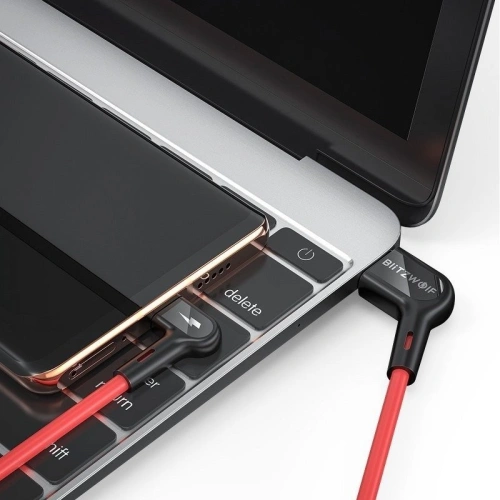 Kup BlitzWolf USB-C abgewinkeltes Kabel BW-AC1 3A 0.9m - BLZ176 - {ean13} - Sklep Home Screen