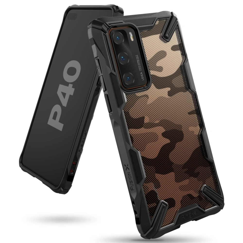 [OUTLET] Etui Ringke Fusion-X Huawei P40 Camo (Moro) Black - Outlet - Ringke