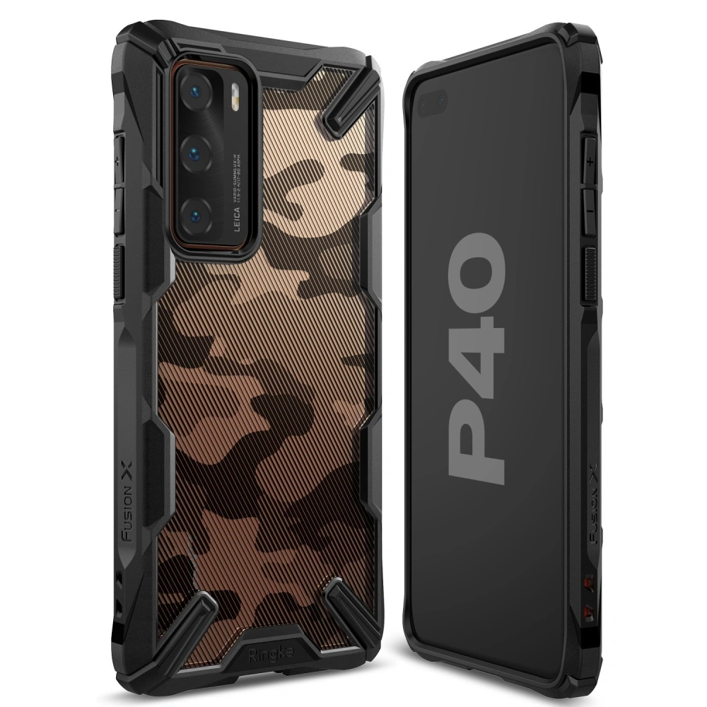 [OUTLET] Etui Ringke Fusion-X Huawei P40 Camo (Moro) Black - Outlet - Ringke