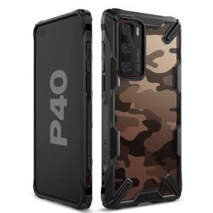 Kup [OUTLET] Etui Ringke Fusion-X Huawei P40 Camo (Moro) Fekete - OT-583 - {ean13} - Sklep Home Screen