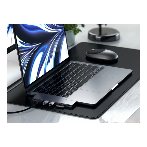 Kup Adapter Satechi Pro Slim MacBook Hub 2xUSB-C / 2xUSB-A, USB-C, USB-C USB4, HDMI, SD/microSD, space grey - STH101 - {ean13} - Sklep Home Screen
