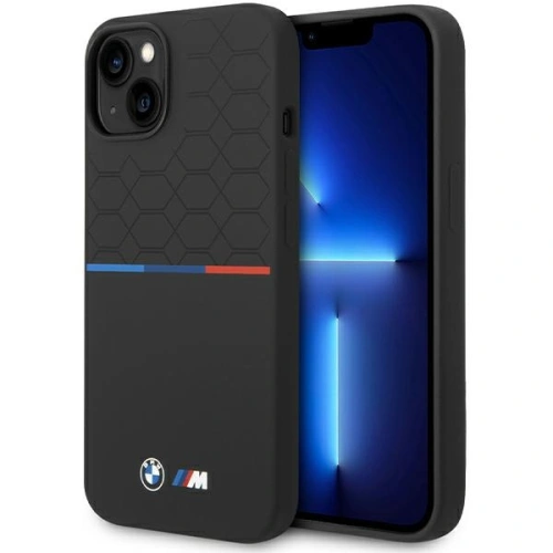 Kup Case BMW BMHMP15S22SMPK Apple iPhone 15 / 14 / 13 Hardcase M Silikon Muster MagSafe schwarz/black - BMW653 - {ean13} - Sklep Home Screen