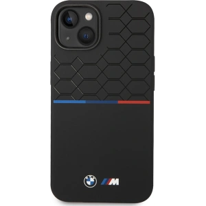 Buy BMW BMHMP15S22SMPK Apple iPhone 15 / 14 / 13 hardcase M Silicone Pattern MagSafe black - BMW653 - {ean13} - Home Screen Store Europe
