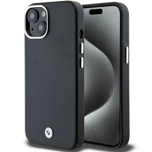 Kup Case BMW BMHMP15S23PUFWK Apple iPhone 15 / 14 / 13 Signature Wrapped Metal MagSafe schwarz/black - BMW654 - {ean13} - Sklep Home Screen