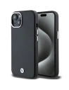 Case BMW BMHMP15S23PUFWK Apple iPhone 15 / 14 / 13 Signature Wrapped Metal MagSafe schwarz/black