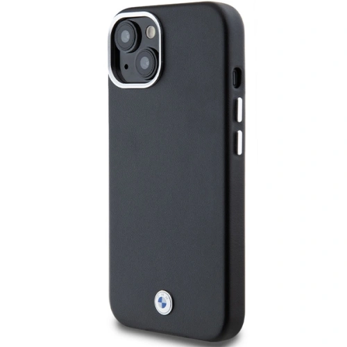 Buy BMW BMHMP15S23PUFWK Apple iPhone 15 / 14 / 13 Signature Wrapped Metal MagSafe black - BMW654 - {ean13} - Home Screen Store Europe