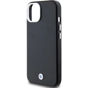 Kup Etui BMW BMHMP15S23PUFWK Apple iPhone 15 / 14 / 13 Signature Wrapped Metal MagSafe negru/black - BMW654 - {ean13} - Sklep Home Screen