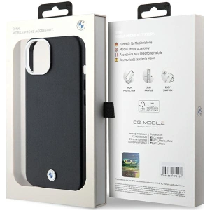 Kup Etui BMW BMHMP15S23PUFWK Apple iPhone 15 / 14 / 13 Signature Wrapped Metal MagSafe negru/black - BMW654 - {ean13} - Sklep Home Screen