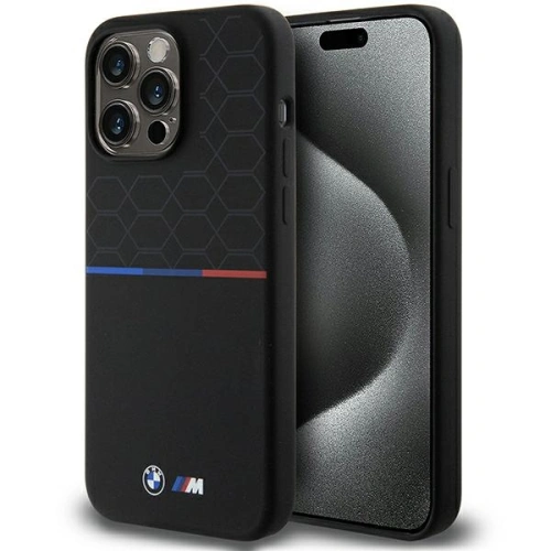 Kup Etui BMW BMHMP15X22SMPK Apple iPhone 15 Pro Max hardcase M Silicone Pattern MagSafe černý/black - BMW655 - {ean13} - Sklep Home Screen