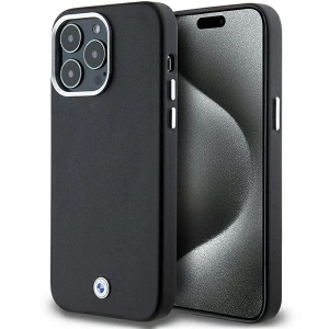 Kup Etui BMW BMHMP15X23PUFWK Apple iPhone 15 Pro Max Signature Wrapped Metal MagSafe negru/black - BMW656 - {ean13} - Sklep Home Screen