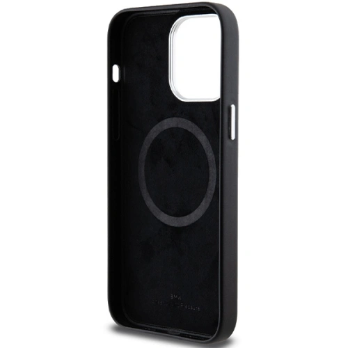 Kup Case BMW BMHMP15X23PUFWK Apple iPhone 15 Pro Max Signature Wrapped Metal MagSafe schwarz/black - BMW656 - {ean13} - Sklep Home Screen