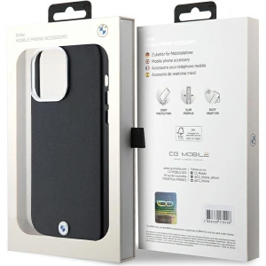 Kup Case BMW BMHMP15X23PUFWK Apple iPhone 15 Pro Max Signature Wrapped Metal MagSafe schwarz/black - BMW656 - {ean13} - Sklep Home Screen