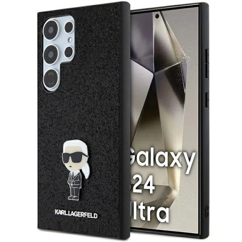 Kup Etui Karl Lagerfeld KLHCS24LGKNPSK Samsung Galaxy S24 Ultra hardcase Fixed Glitter Ikonik Logo Metal Pin černý/black - KLD1920 - {ean13} - Sklep Home Screen
