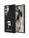 Karl Lagerfeld KLHCS24LGKNPSK Samsung Galaxy S24 Ultra hardcase Fixed Glitter Ikonik Logo Metal Pin black