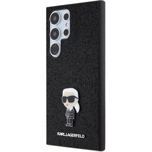 Kup Case Karl Lagerfeld KLHCS24LGKNPSK Samsung Galaxy S24 Ultra Hardcase Fixed Glitter Ikonik Logo Metal Pin schwarz/black - KLD1920 - {ean13} - Sklep Home Screen