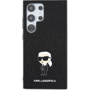 Kup Case Karl Lagerfeld KLHCS24LGKNPSK Samsung Galaxy S24 Ultra Hardcase Fixed Glitter Ikonik Logo Metal Pin schwarz/black - KLD1920 - {ean13} - Sklep Home Screen