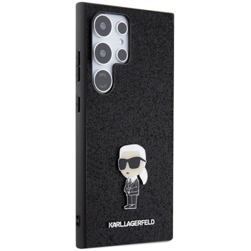 Kup Case Karl Lagerfeld KLHCS24LGKNPSK Samsung Galaxy S24 Ultra Hardcase Fixed Glitter Ikonik Logo Metal Pin schwarz/black - KLD1920 - {ean13} - Sklep Home Screen