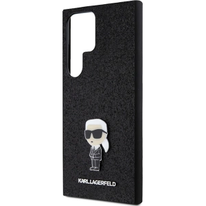 Kup Case Karl Lagerfeld KLHCS24LGKNPSK Samsung Galaxy S24 Ultra Hardcase Fixed Glitter Ikonik Logo Metal Pin schwarz/black - KLD1920 - {ean13} - Sklep Home Screen