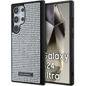 Buy Karl Lagerfeld KLHCS24LHDSPRS Samsung Galaxy S24 Ultra hardcase Rhinestone Metal Logo silver - KLD1922 - {ean13} - Home Screen Store Europe