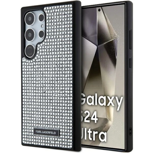 Kup Etui Karl Lagerfeld KLHCS24LHDSPRS Samsung Galaxy S24 Ultra hardcase Rhinestone Metal Logo stříbrný/silver - KLD1922 - {ean13} - Sklep Home Screen
