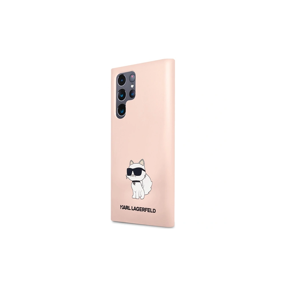 Etui Karl Lagerfeld KLHCS24LSNCHBCP Samsung Galaxy S24 Ultra hardcase Silicone Choupette różowy/pink