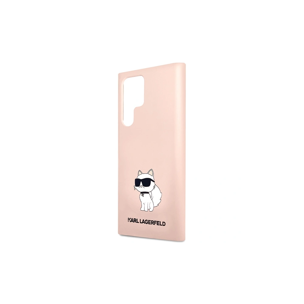 Etui Karl Lagerfeld KLHCS24LSNCHBCP Samsung Galaxy S24 Ultra hardcase Silicone Choupette różowy/pink