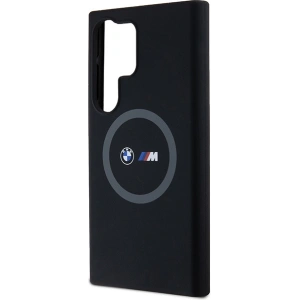 Buy BMW BMHMS24L23SROK Samsung Galaxy S24 Ultra hardcase M Silicone Printed Ring MagSafe black - BMW658 - {ean13} - Home Screen Store Europe