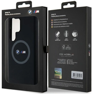 Kup Etui BMW BMHMS24L23SROK Samsung Galaxy S24 Ultra hardcase M Silicone Printed Ring MagSafe negru/black - BMW658 - {ean13} - Sklep Home Screen
