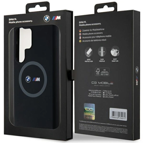 Kup Etui BMW BMHMS24L23SROK Samsung Galaxy S24 Ultra hardcase M Silicone Printed Ring MagSafe czarny/black - BMW658 - {ean13} - Sklep Home Screen