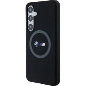 Kup Etui BMW BMHMS24M23SROK Samsung Galaxy S24+ Plus hardcase M Silicone Printed Ring MagSafe czarny/black - BMW659 - {ean13} - Sklep Home Screen
