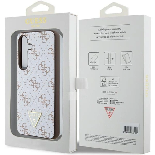 Kup Etui Guess GUHCS24SPG4GPH Samsung Galaxy S24 hardcase 4G Triangle bílý/white - GUE3349 - {ean13} - Sklep Home Screen