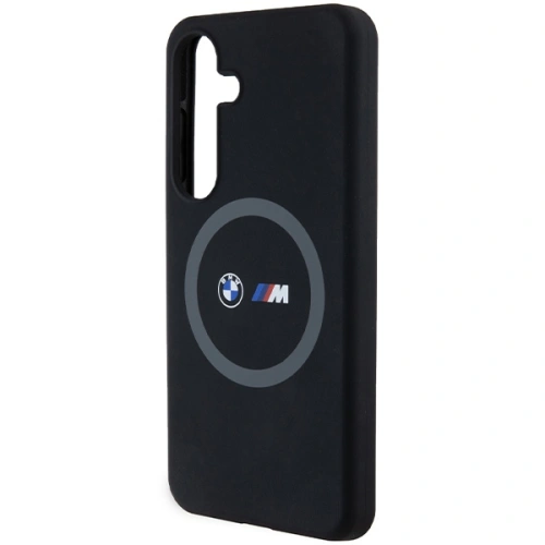 Kup Etui BMW BMHMS24S23SROK Samsung Galaxy S24 hardcase M Szilikon Nyomtatott Gyűrű MagSafe fekete/black - BMW661 - {ean13} - Sklep Home Screen