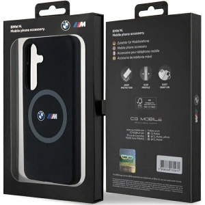 Kup Case BMW BMHMS24S23SROK Samsung Galaxy S24 Hardcase M Silikon Gedruckter Ring MagSafe schwarz/black - BMW661 - {ean13} - Sklep Home Screen