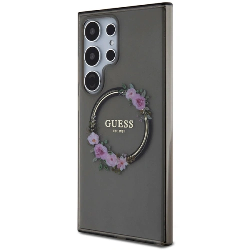 Kup Etui Guess GUHMS24LHFWFCK Samsung Galaxy S24 Ultra hardcase IML Flowers Wreath MagSafe černý/black - GUE3351 - {ean13} - Sklep Home Screen