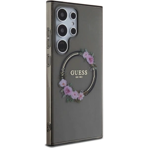 Kup Case Guess GUHMS24LHFWFCK Samsung Galaxy S24 Ultra Hartschale IML Blumenkranz MagSafe schwarz/black - GUE3351 - {ean13} - Sklep Home Screen