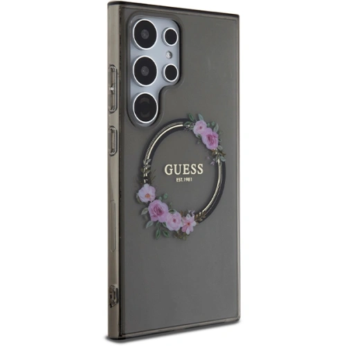 Kup Etui Guess GUHMS24LHFWFCK Samsung Galaxy S24 Ultra hardcase IML Flowers Wreath MagSafe černý/black - GUE3351 - {ean13} - Sklep Home Screen