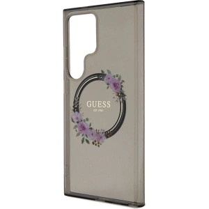 Kup Etui Guess GUHMS24LHFWFCK Samsung Galaxy S24 Ultra hardcase IML Flowers Wreath MagSafe černý/black - GUE3351 - {ean13} - Sklep Home Screen