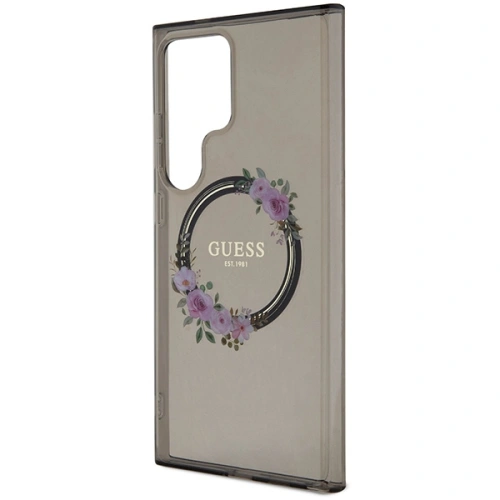 Kup Etui Guess GUHMS24LHFWFCK Samsung Galaxy S24 Ultra hardcase IML Flowers Wreath MagSafe černý/black - GUE3351 - {ean13} - Sklep Home Screen