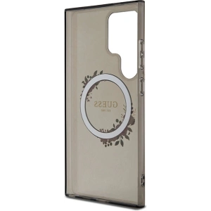 Kup Etui Guess GUHMS24LHFWFCK Samsung Galaxy S24 Ultra hardcase IML Flori Coroană MagSafe negru/black - GUE3351 - {ean13} - Sklep Home Screen