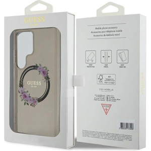 Kup Case Guess GUHMS24LHFWFCK Samsung Galaxy S24 Ultra Hartschale IML Blumenkranz MagSafe schwarz/black - GUE3351 - {ean13} - Sklep Home Screen