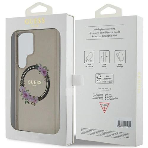 Kup Etui Guess GUHMS24LHFWFCK Samsung Galaxy S24 Ultra hardcase IML Flowers Wreath MagSafe černý/black - GUE3351 - {ean13} - Sklep Home Screen