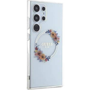 Kup Etui Guess GUHMS24LHFWFCT Samsung Galaxy S24 Ultra hardcase IML Flowers Wreath MagSafe průhledný/transparentní - GUE3352 - {ean13} - Sklep Home Screen
