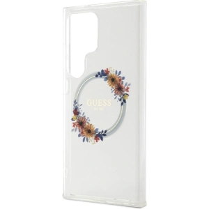 Kup Etui Guess GUHMS24LHFWFCT Samsung Galaxy S24 Ultra hardcase IML Flowers Wreath MagSafe przeźroczysty/transparent - GUE3352 - {ean13} - Sklep Home Screen