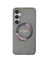 Kup Case Guess GUHMS24MHFWFCK Samsung Galaxy S24+ Plus Hardcase IML Flowers Wreath MagSafe schwarz/black - GUE3353 - {ean13} - Sklep Home Screen