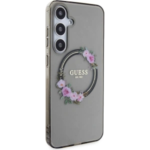 Kup Case Guess GUHMS24MHFWFCK Samsung Galaxy S24+ Plus Hardcase IML Flowers Wreath MagSafe schwarz/black - GUE3353 - {ean13} - Sklep Home Screen