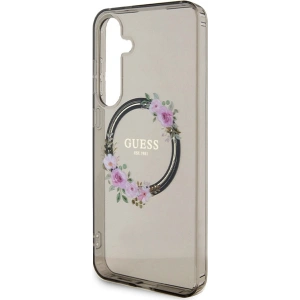 Kup Case Guess GUHMS24MHFWFCK Samsung Galaxy S24+ Plus Hardcase IML Flowers Wreath MagSafe schwarz/black - GUE3353 - {ean13} - Sklep Home Screen