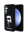 Etui Karl Lagerfeld KLHCS24SSNIKBCK Samsung Galaxy S24 hardcase Silicone Ikonik negru/black